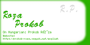 roza prokob business card